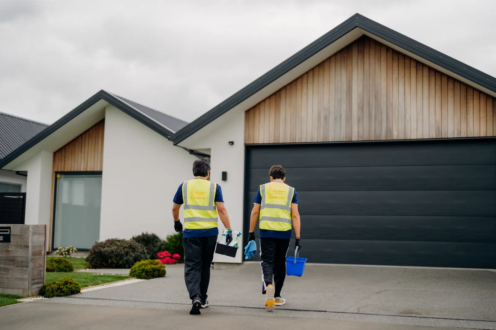 Commercial office cleaning team at work in Christchurch